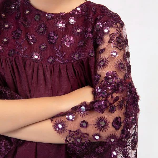 BRANDED PURPLE PARTY TUNIC DRESS 3