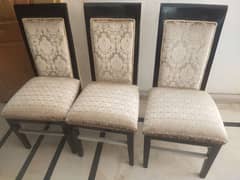 A dinning table with 8 chairs for sale contact 03225232760