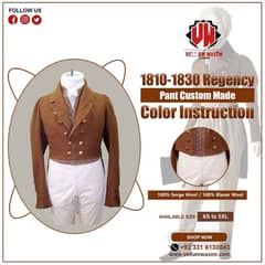 1810-1830 Regency/Pant Custom/Made/color Instruction