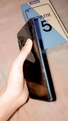 tecno spark 5pro with black back cover