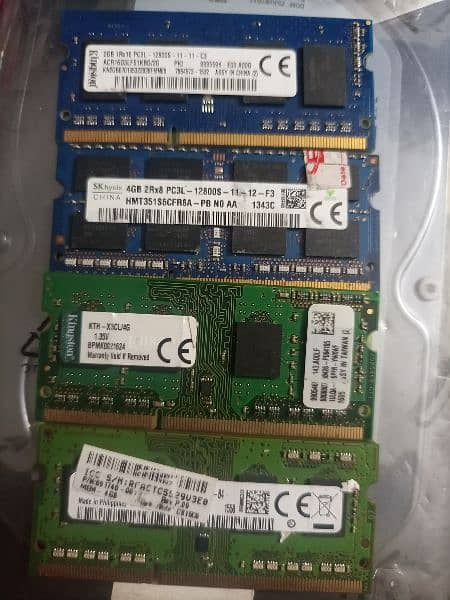 CPU and laptops ram 4GB DDR3 1