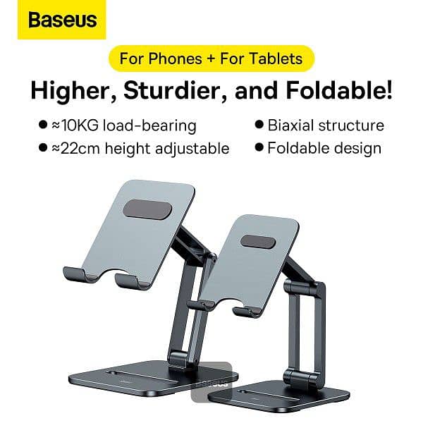 Baseus Biaxial Foldable Metal Stand for Mobile Phone 2