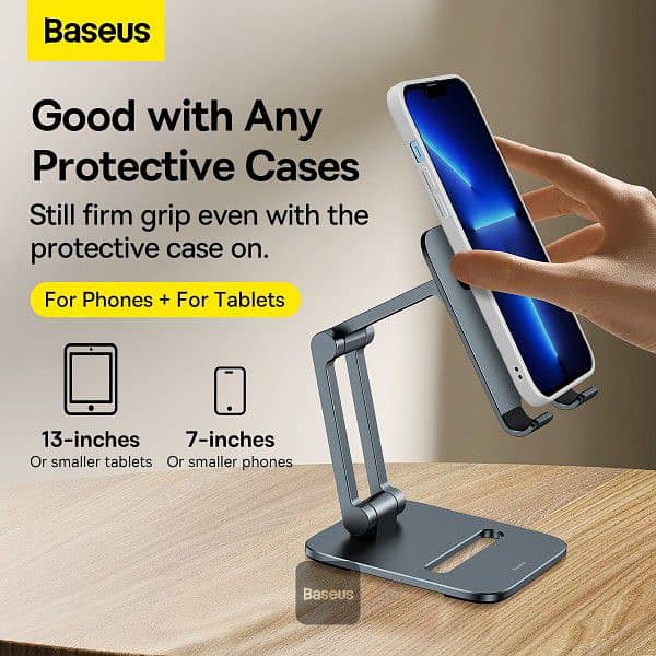 Baseus Biaxial Foldable Metal Stand for Mobile Phone 3