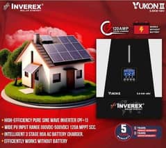 Inverex Yukon 5.6KW Solar Inverter With Complete Setup