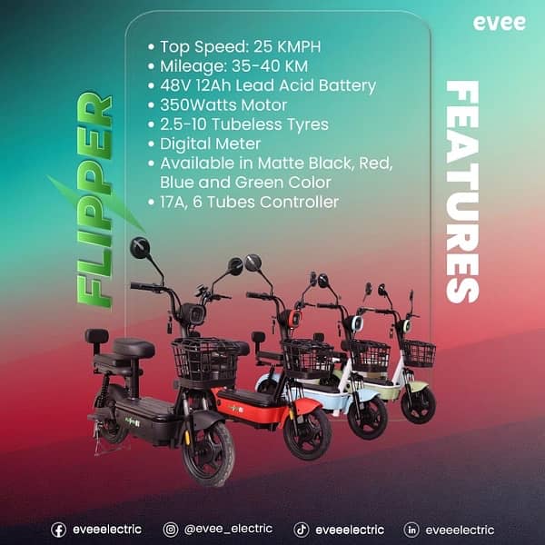 EVEE Electric Scooter GEN -Z, C1, Air, Nisa Electric bike 16