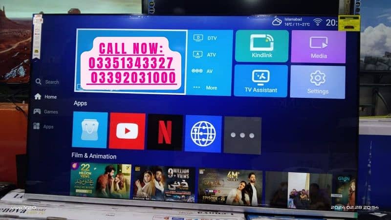 OFFER 24 INCH TO 100 INCH SMART LED TV WIFI 0