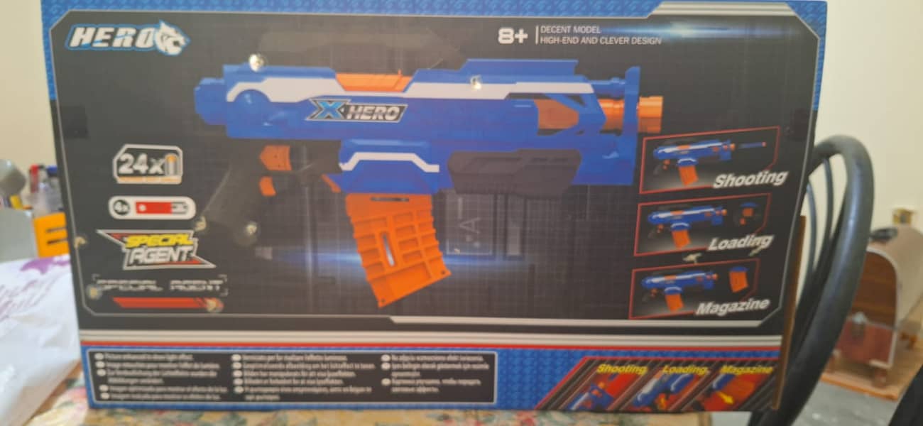 Automatic Soft Bullet Toy Gun | BLAST Super Electric Gun With Target 2