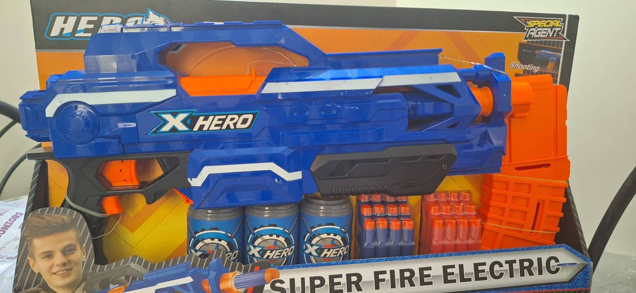 Automatic Soft Bullet Toy Gun | BLAST Super Electric Gun With Target 3