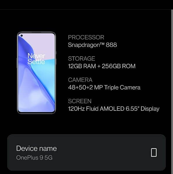 OnePlus 9 5G (256GB) Dual SIM Good Condition 03366761461 7