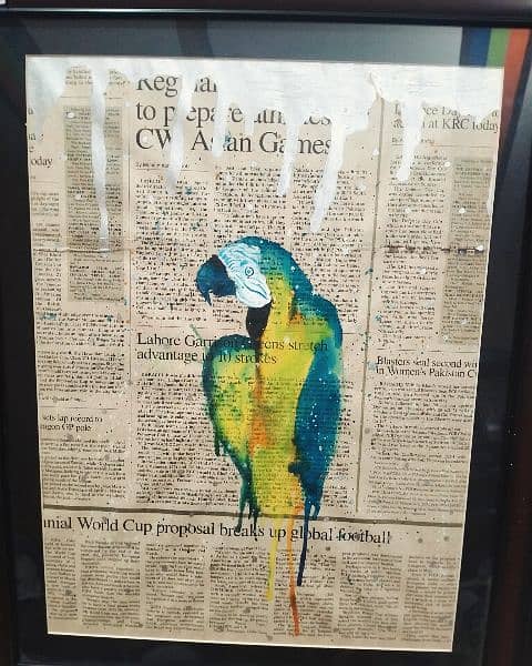 acrylic painting or newspaper art 2