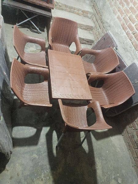 Plastic Chair | Chair Set | Plastic Chairs and Table Set |033210/40208 5