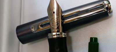 Inoxcrom Wall Street Steel Titanium Fountain Pen  Made in EU