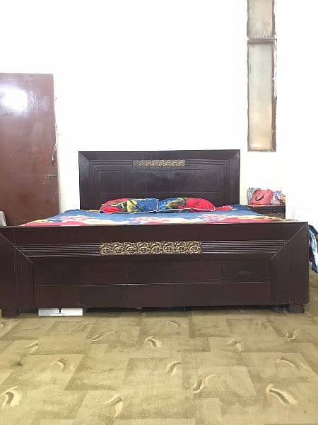 wooden double bed 4