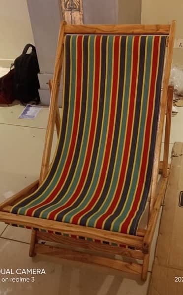 Wooden Folding Sling Chair 2