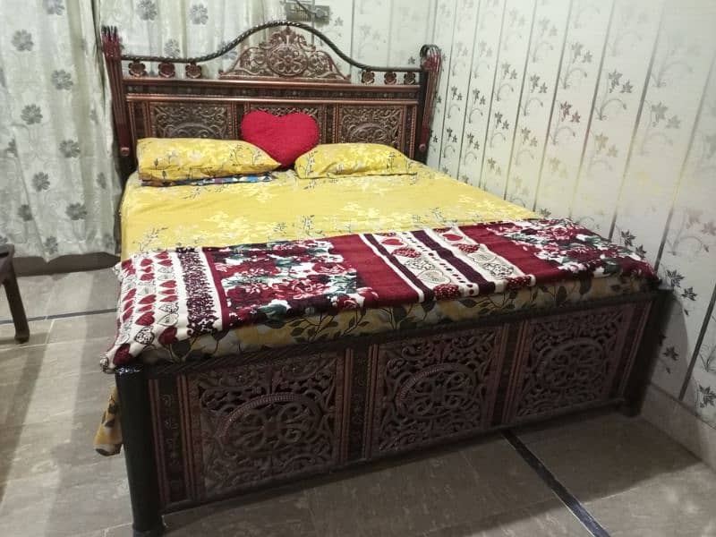 King size Bed with sofa and dressing table. Mattress not included. . 4