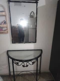 dressing table with mirror antique style with steel