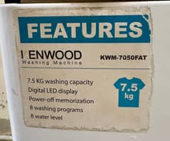 Kenwood Fully automatic washing machine