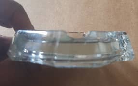 Glass/Crystal small Ash tray made of London brie a brac for Offce use
