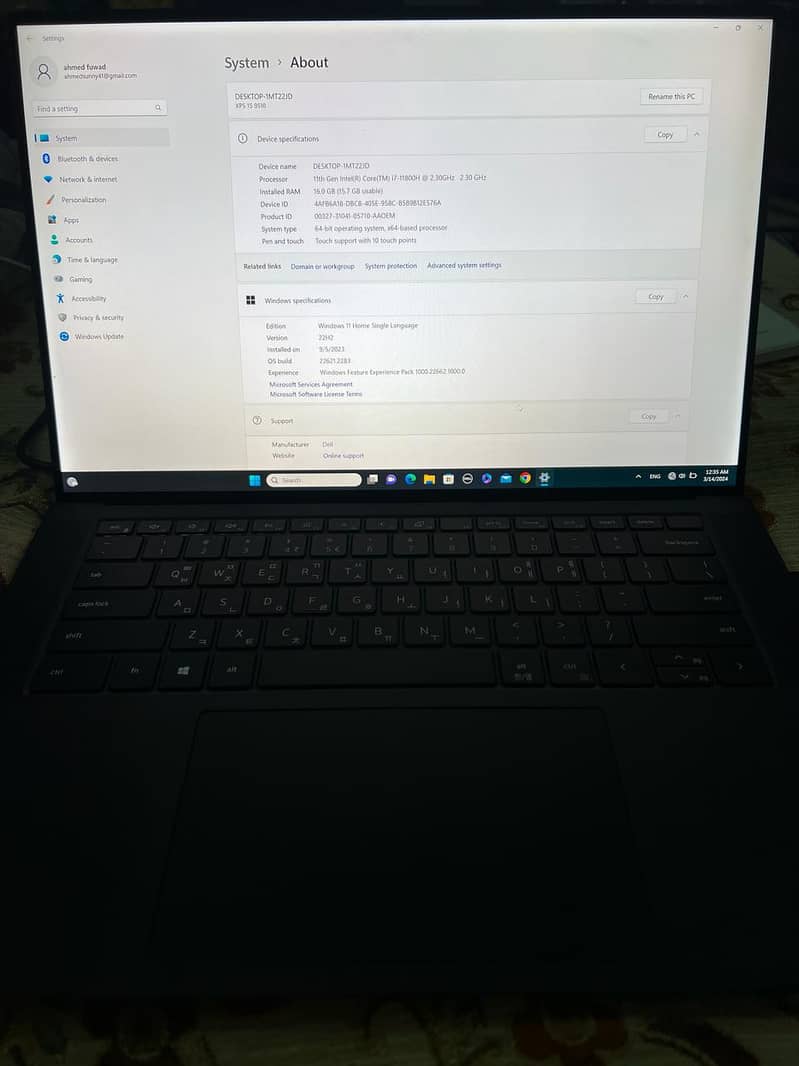 Dell XPS 15 (9510) 7