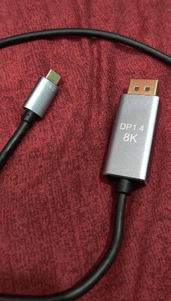USB C to DisplayPort cable 1.4 1