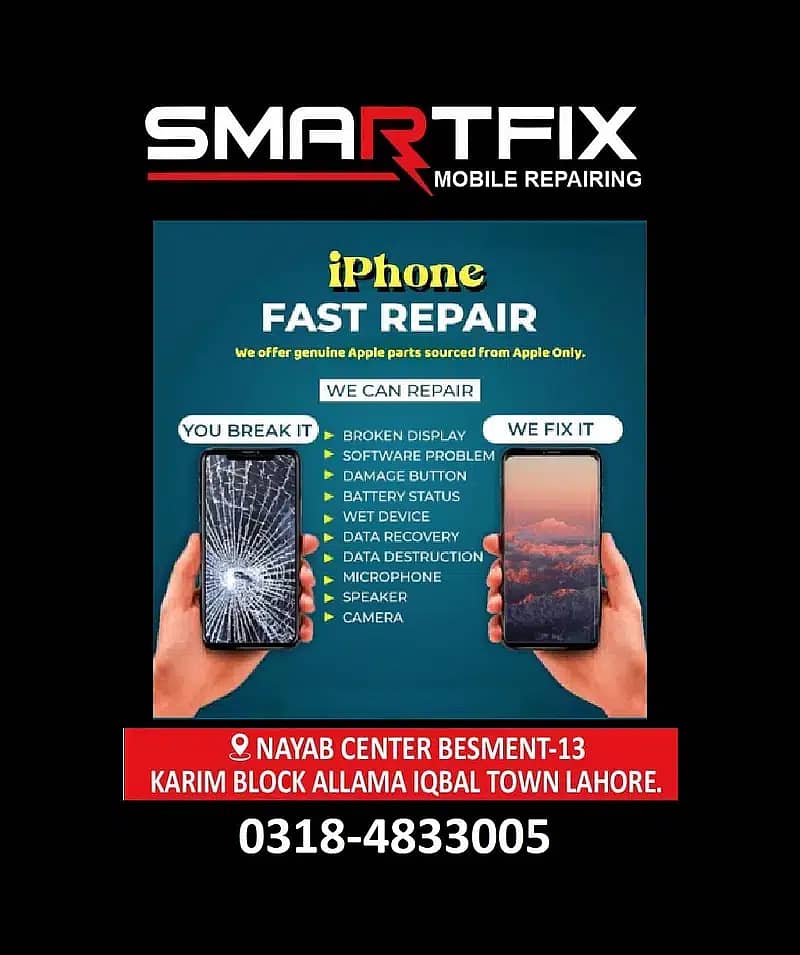 SmartFix Mobile Repairing Lab: Trusted Solution for iPhone and Android 14