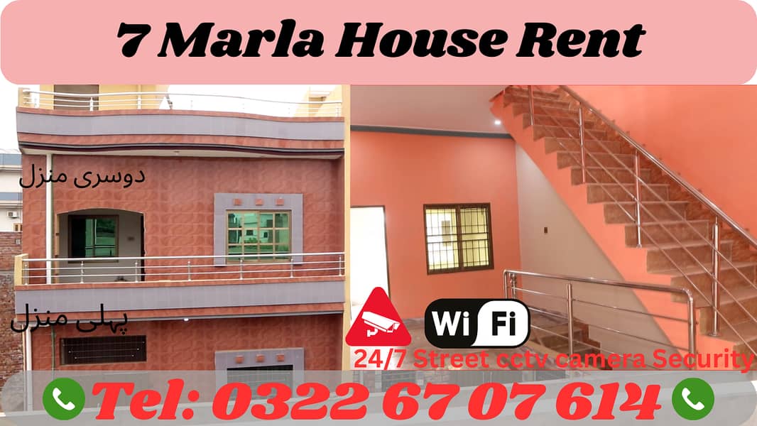 7 Marla Rent NEW House Flat in Jhelum Karimpura + WiFi + CCTV + Seprat 0