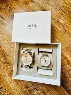 Fossil Couple Watches Set