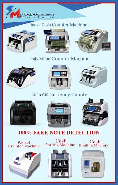 cash counting mix value counter packet sorting machine No. 1 Brand PKR 12