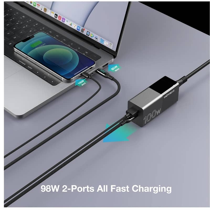 Fast Charger. 65W 100W GaN PD fast charger. For Mobile Phone & Laptop. 0