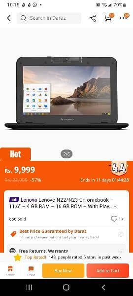 Lenovo N22 Chromebook / Laptop Chrome book 5