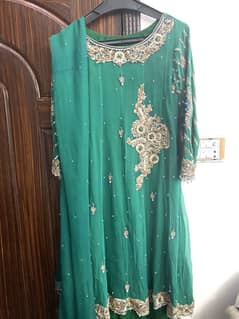 Embroidered Frock for Wedding - Khan Variety Murree Road