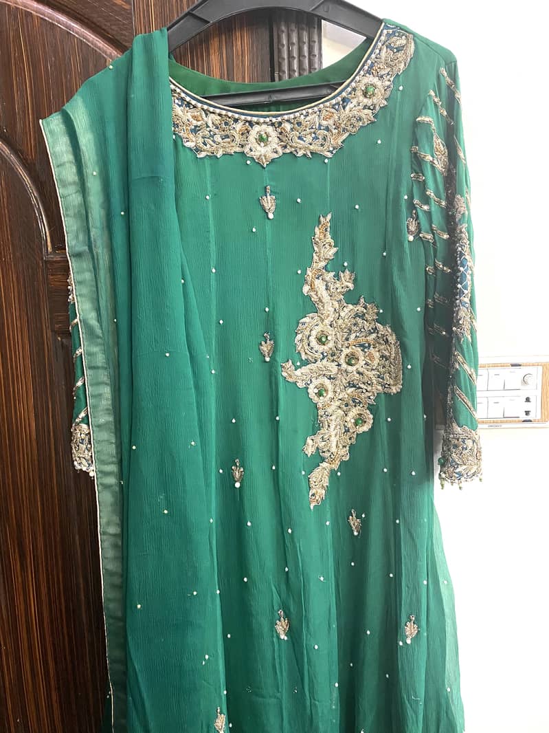 Embroidered Frock for Wedding - Khan Variety Murree Road 5