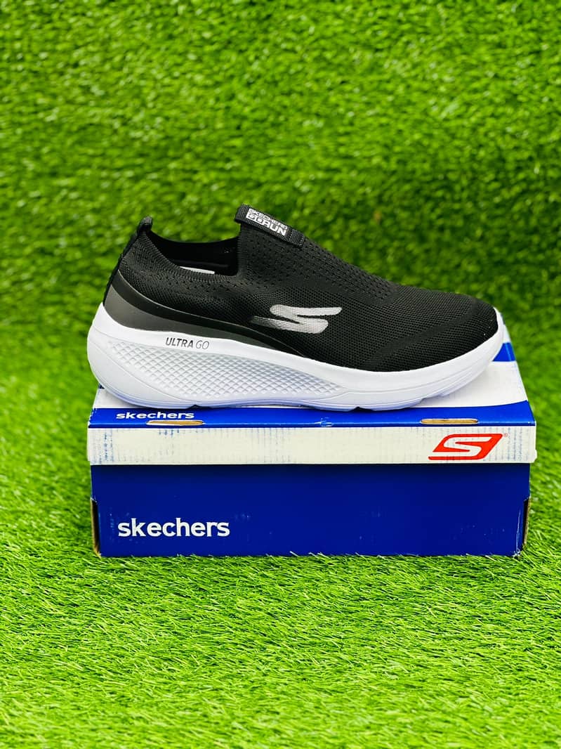 SHOES SKECHERS BLACK WHITE 0