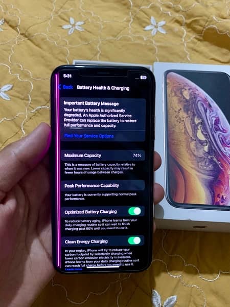 Iphone xs 64gb with box all ok waterpack 5