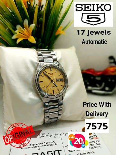 4 ہزار سے لیکر 9 ہزار تک Seiko 5 Automatic Citizen Orient 03161737353 2