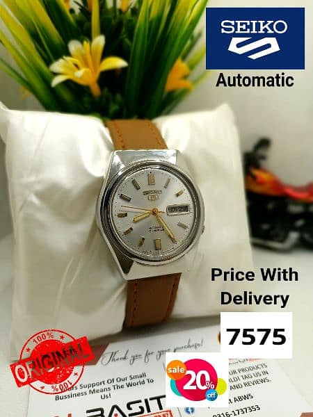 4 ہزار سے لیکر 9 ہزار تک Seiko 5 Automatic Citizen Orient 03161737353 1