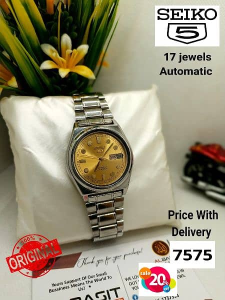 4 ہزار سے لیکر 9 ہزار تک Seiko 5 Automatic Citizen Orient 03161737353 3