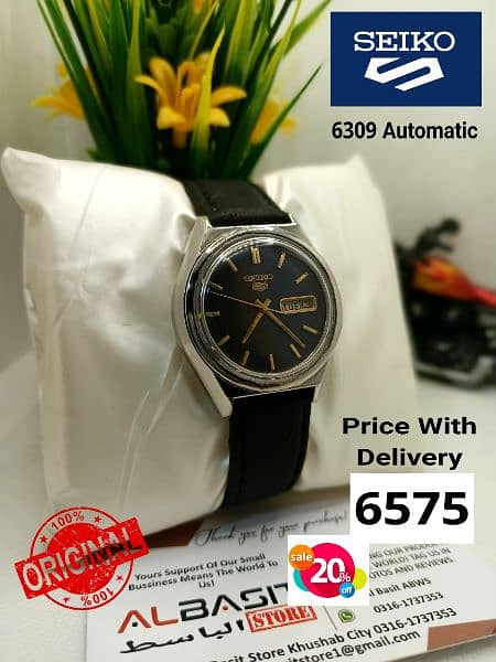 4 ہزار سے لیکر 9 ہزار تک Seiko 5 Automatic Citizen Orient 03161737353 11