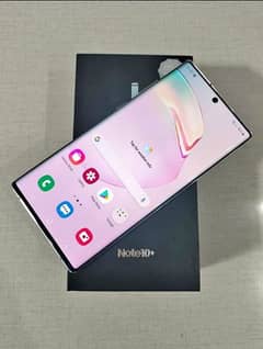 Samsung note 10 plus complete box offichl aproved