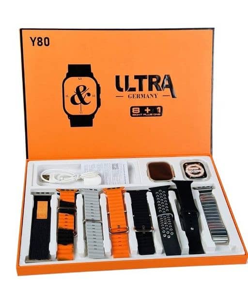 Y10 Ultra Smart Watch With 4 Straps 1