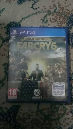 Farcry 5 (Gold edition) for ps4. exchange possible.