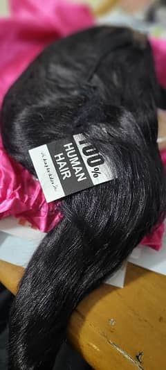100%  Real Human Hair wig Black color Imported 0