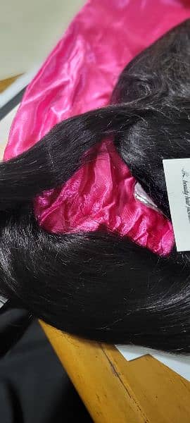 100%  Real Human Hair wig Black color Imported 1