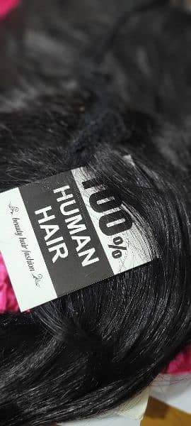 100%  Real Human Hair wig Black color Imported 2