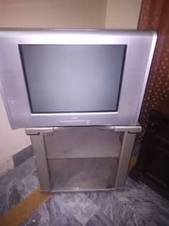 21 inch TV with Trolley 0