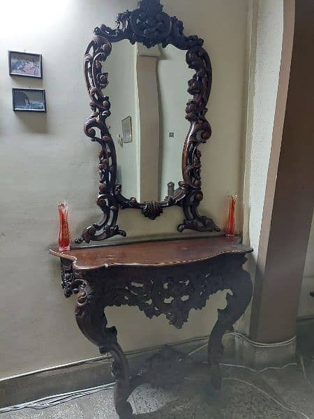 Dressing Table/Antique Design/Kali Tali Wood/Mirror/Grand/Sheesham 1
