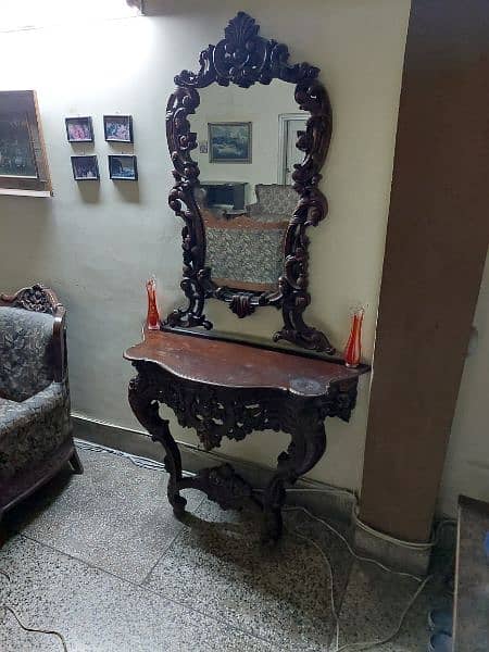Dressing Table/Antique Design/Kali Tali Wood/Mirror/Grand/Sheesham 2