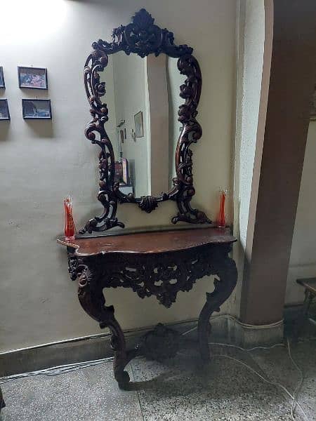 Dressing Table/Antique Design/Kali Tali Wood/Mirror/Grand/Sheesham 3