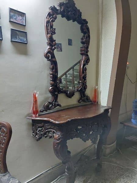 Dressing Table/Antique Design/Kali Tali Wood/Mirror/Grand/Sheesham 6