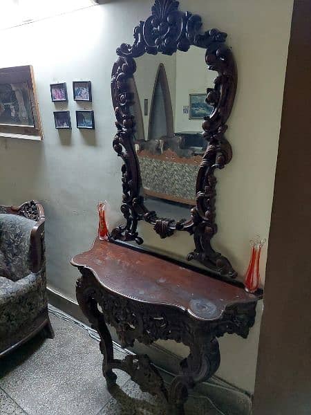 Dressing Table/Antique Design/Kali Tali Wood/Mirror/Grand/Sheesham 7